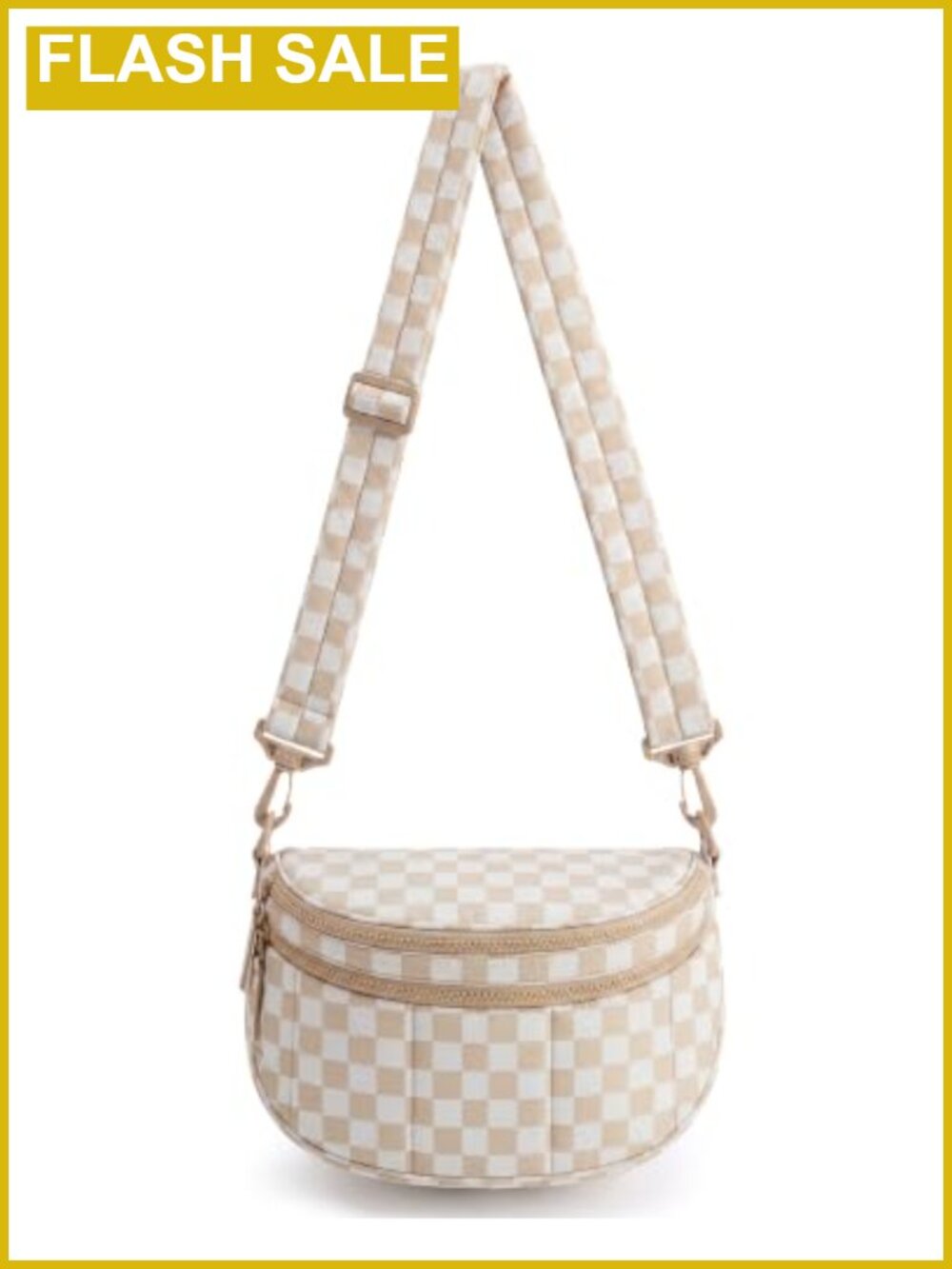 Water Resistant Taslan Crossbody Bag with Adjustable Strap, Travel Purse, 4.6L